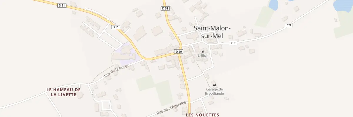 Plan du 1 Rue St Jean des Landes à Saint-Malon-sur-Mel