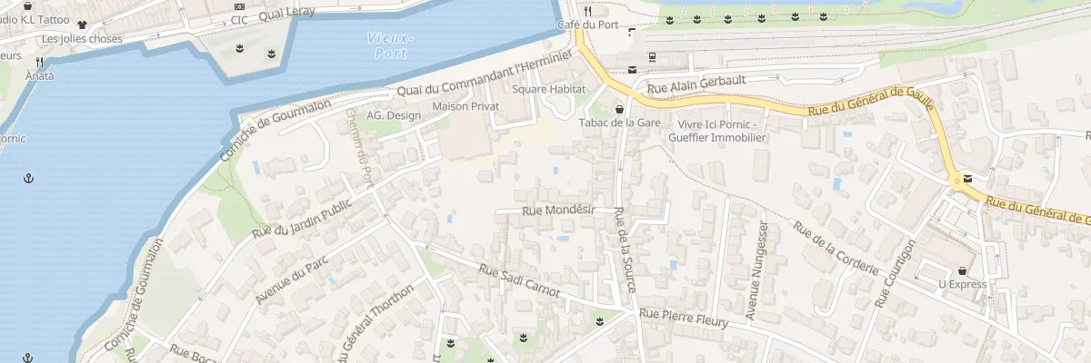 Plan du 12 Rue Mondésir à Pornic
