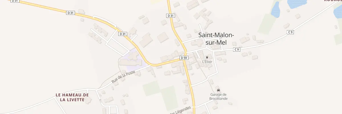 Plan du 5010 Le Bourg à Saint-Malon-sur-Mel