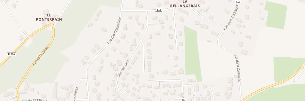 Plan du 2 Imp des Aubépines à Bobital
