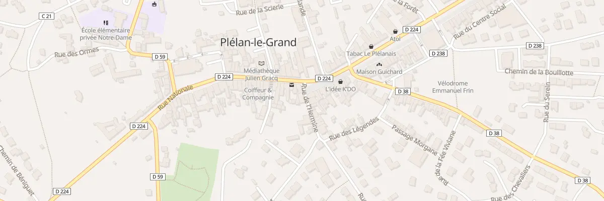 Plan du 4 Rue de l’Hermine à Plélan-le-Grand
