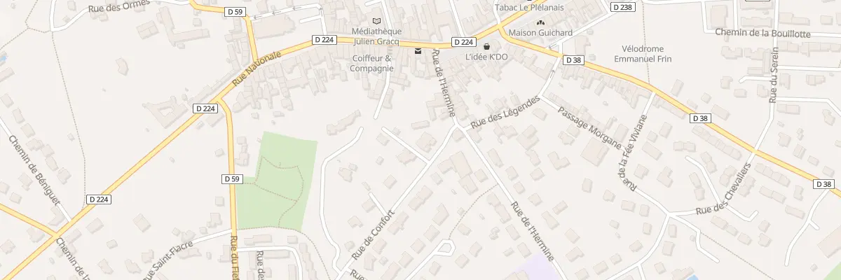Plan du 2B Rue de Confort à Plélan-le-Grand