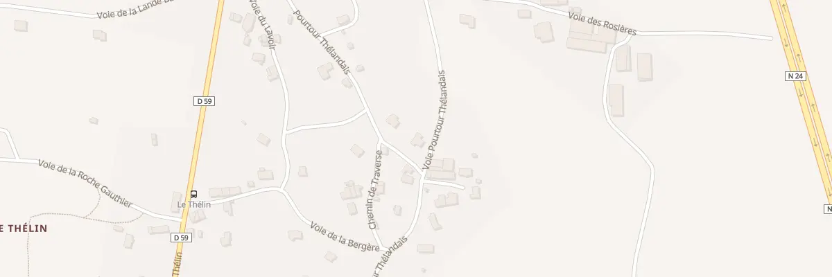 Plan du 3T Voie Pourtour Thelandais à Plélan-le-Grand
