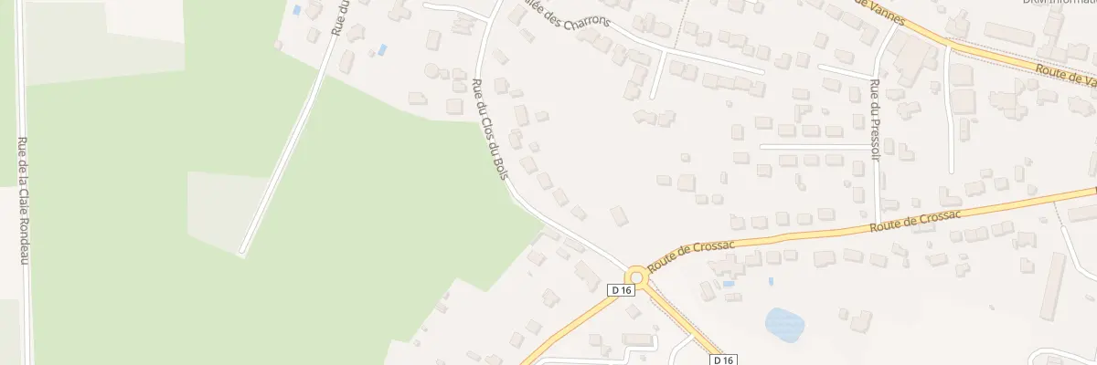 Plan du 23 Rue du Clos du Bois à Pontchâteau