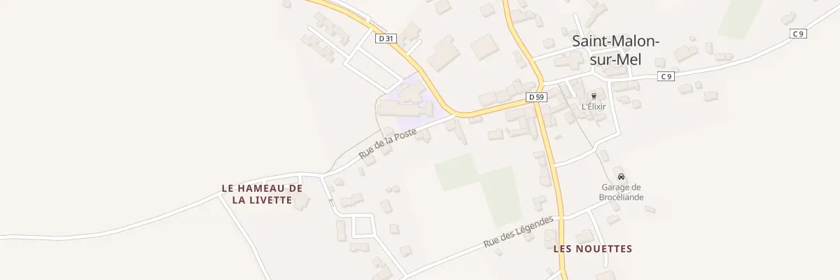 Plan du 5050 Le Bourg à Saint-Malon-sur-Mel