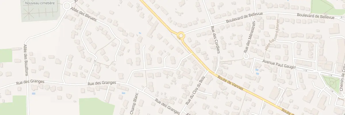 Plan du 2 Rue du Clos des Granges à Pontchâteau