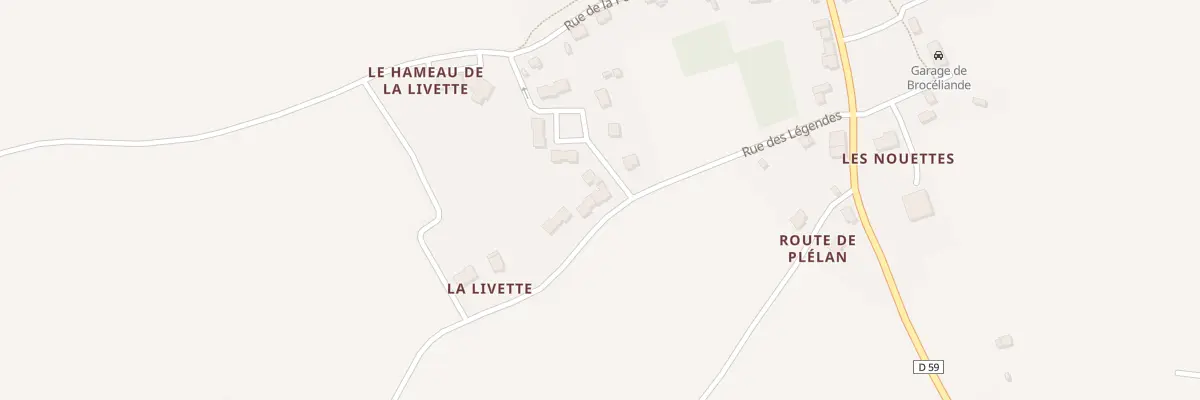 Plan du 10 Rue des Légendes à Saint-Malon-sur-Mel
