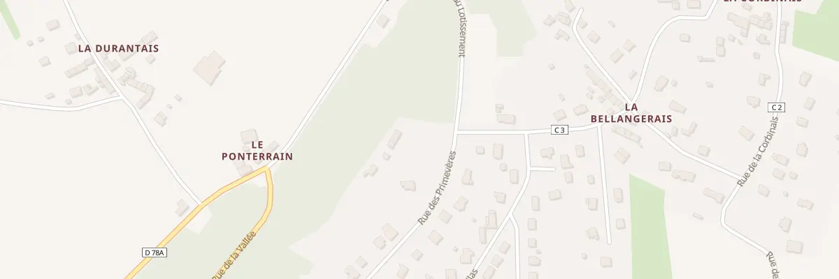 Plan du 5209 La Bellangerie à Bobital
