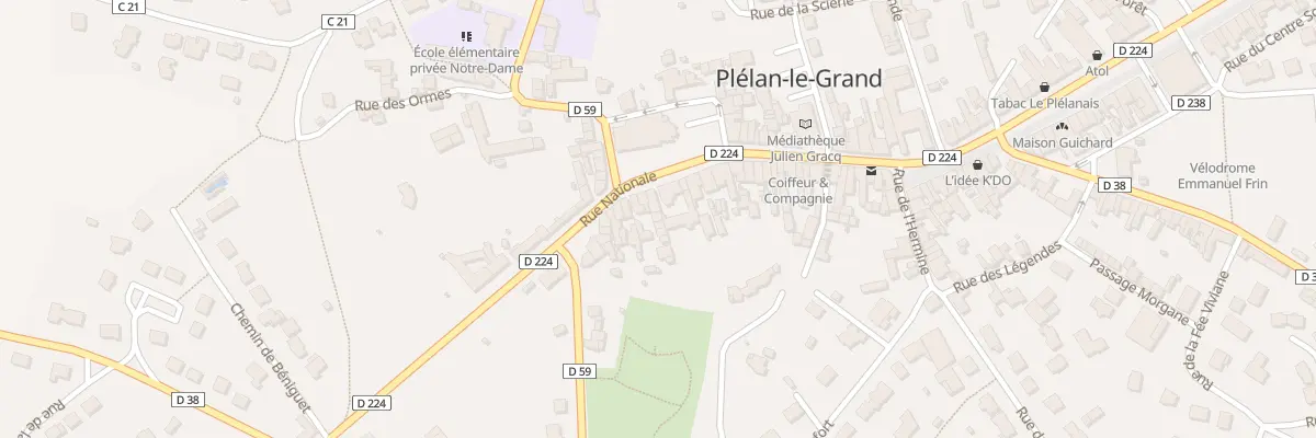 Plan du 39 Rue Nationale à Plélan-le-Grand