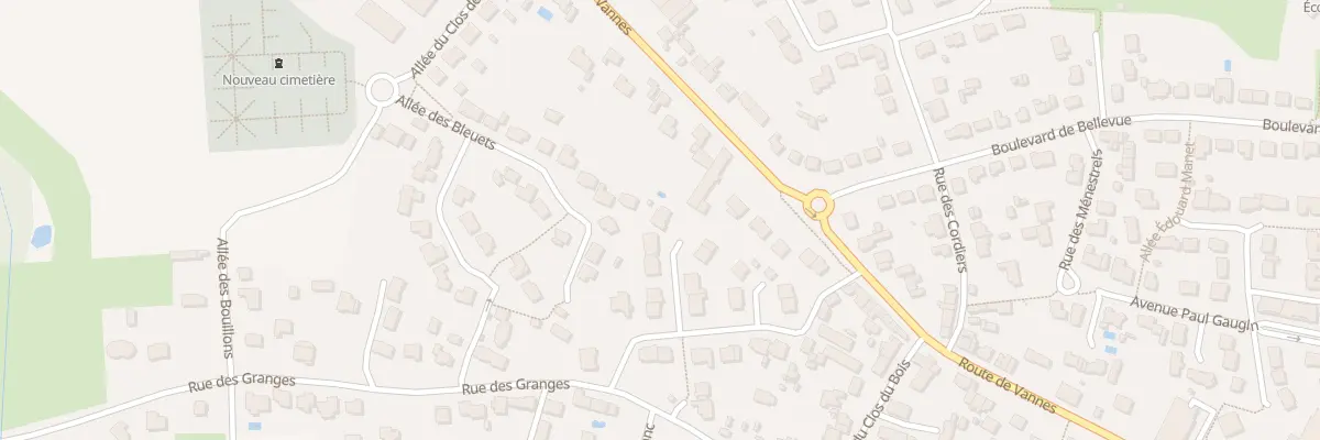 Plan du 16 Rue du Clos des Granges à Pontchâteau
