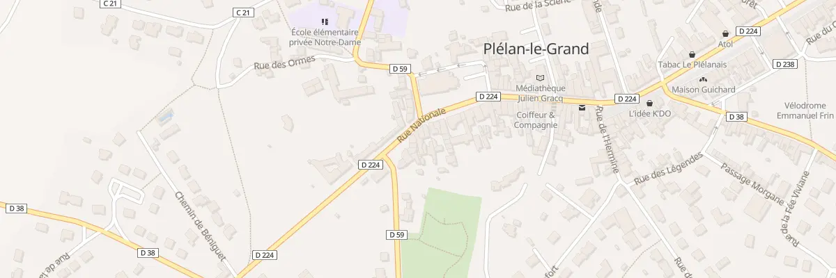 Plan du 53 Rue Nationale à Plélan-le-Grand