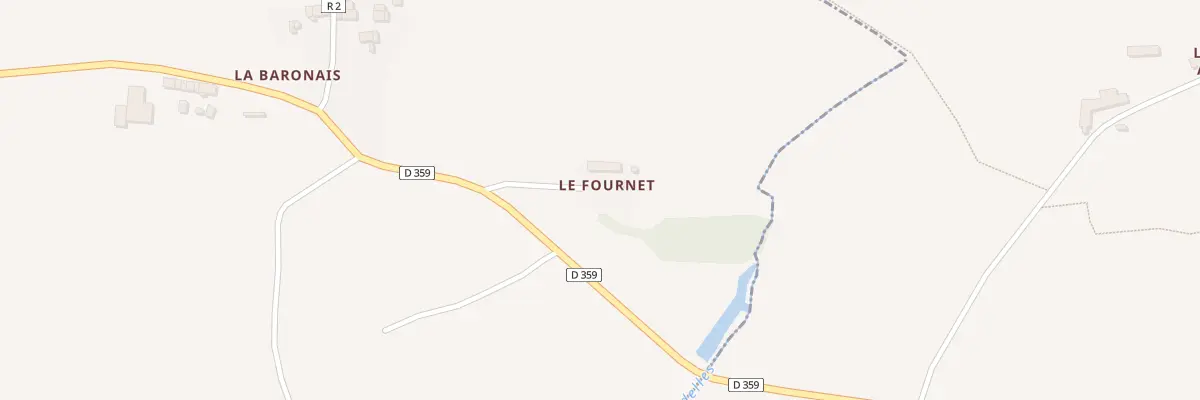 Plan du 29 Le Fournet à Bléruais