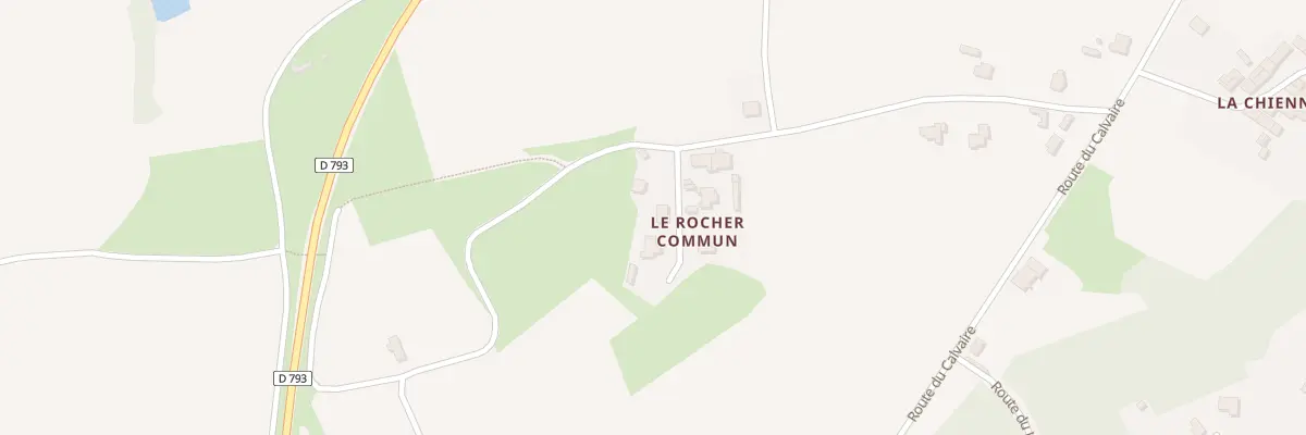 Plan du 12 Le Rocher Commun à Bobital
