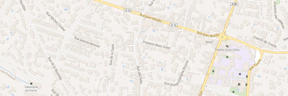 Plan du 36 Rue des Gâts à Pornic