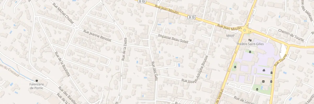 Plan du 30 Rue des Gâts à Pornic