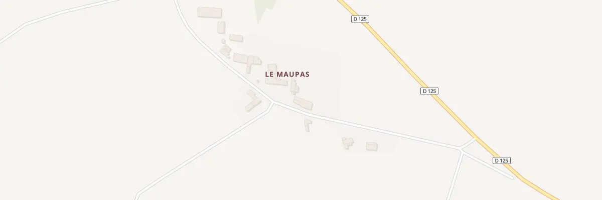 Plan du 134 Le Maupas à Boisgervilly