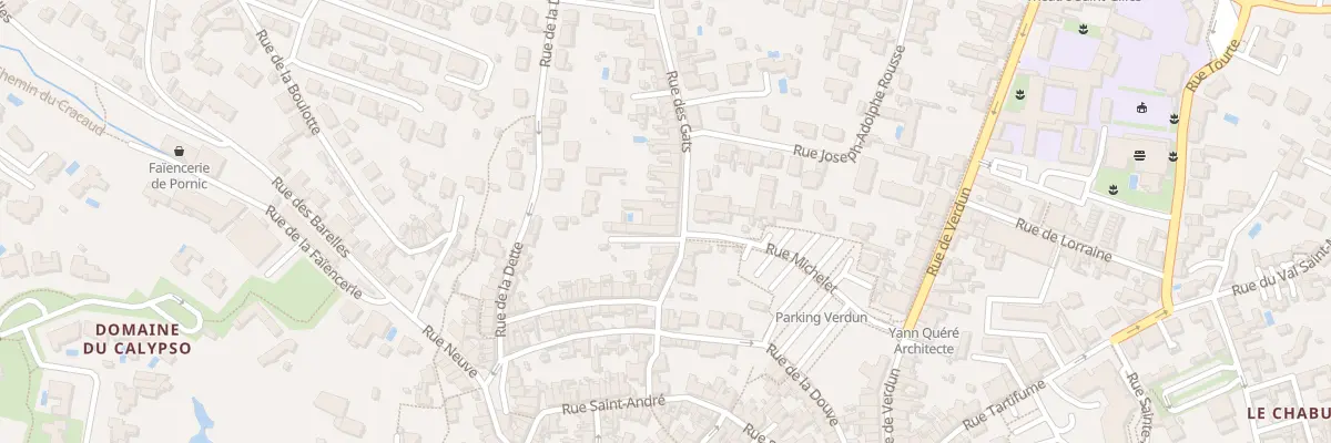 Plan du 21 Rue des Gâts à Pornic