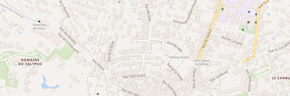 Plan du 13 Rue des Gâts à Pornic