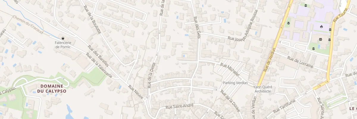 Plan du 19 Rue des Gâts à Pornic