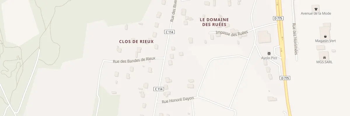 Plan du 31 Rue des Rives d’Or à Rieux
