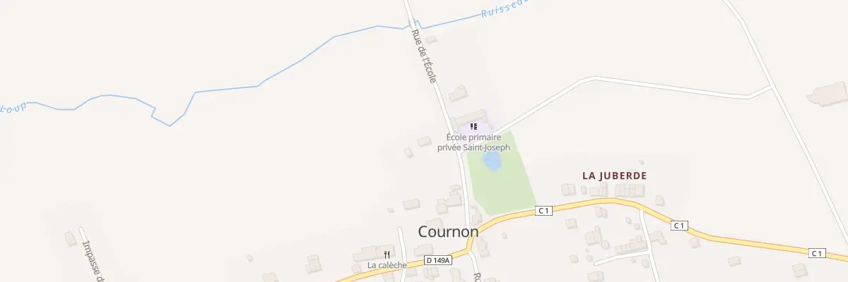 Plan du 9 Rue de l’école à Cournon