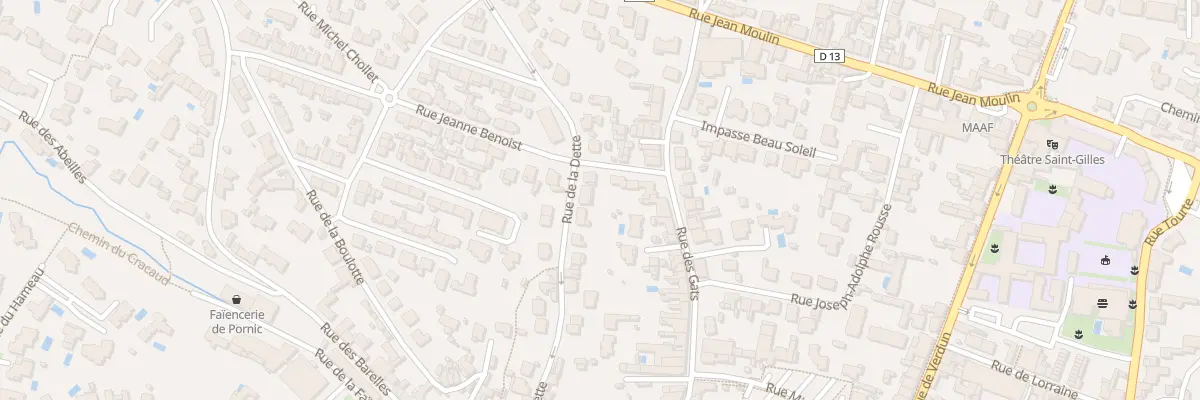 Plan du 36 Rue de la Dette à Pornic