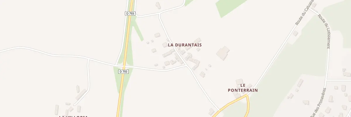 Plan du 9 La Durantais à Bobital