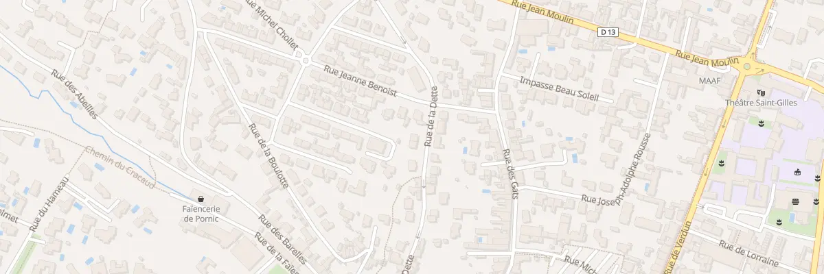 Plan du 31 Rue de la Dette à Pornic