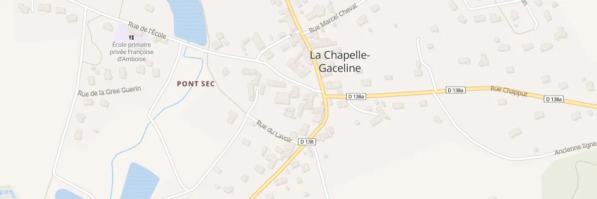 Plan du 5082 Le Bourg La Chapelle à La Gacilly