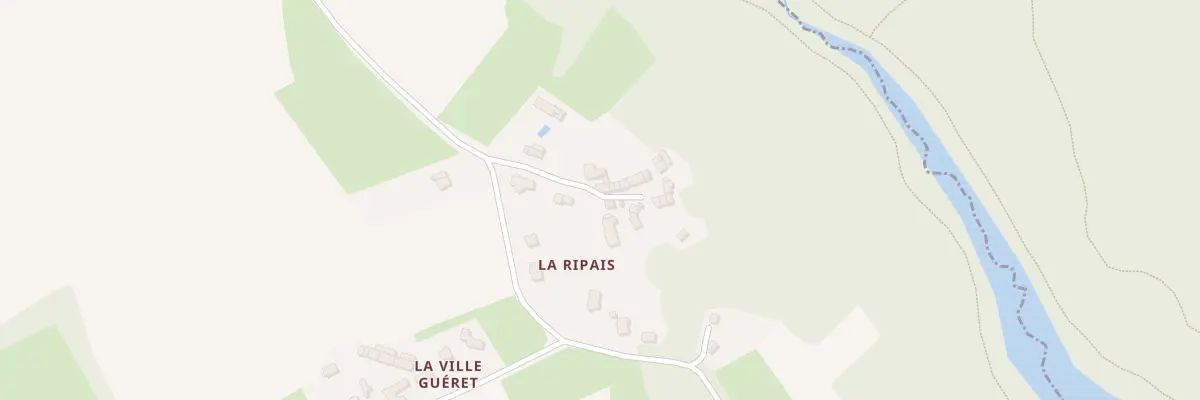 Plan du 59 La Ripais à Brusvily