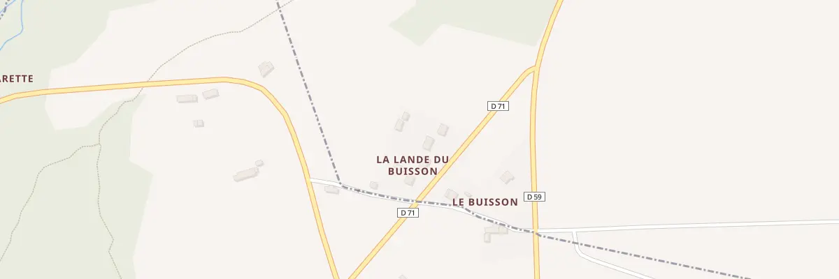 Plan du 28 Lande du Buisson à Saint-Malon-sur-Mel