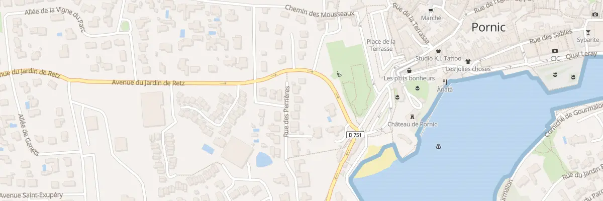 Plan du 21 Rue des Perrières à Pornic