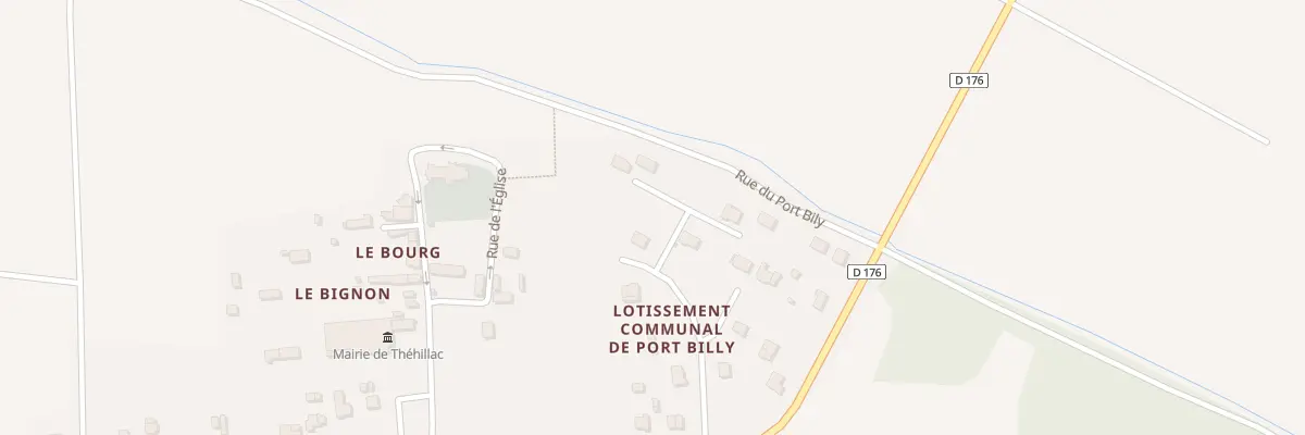 Plan du 20 Rue du Port Bily à Théhillac