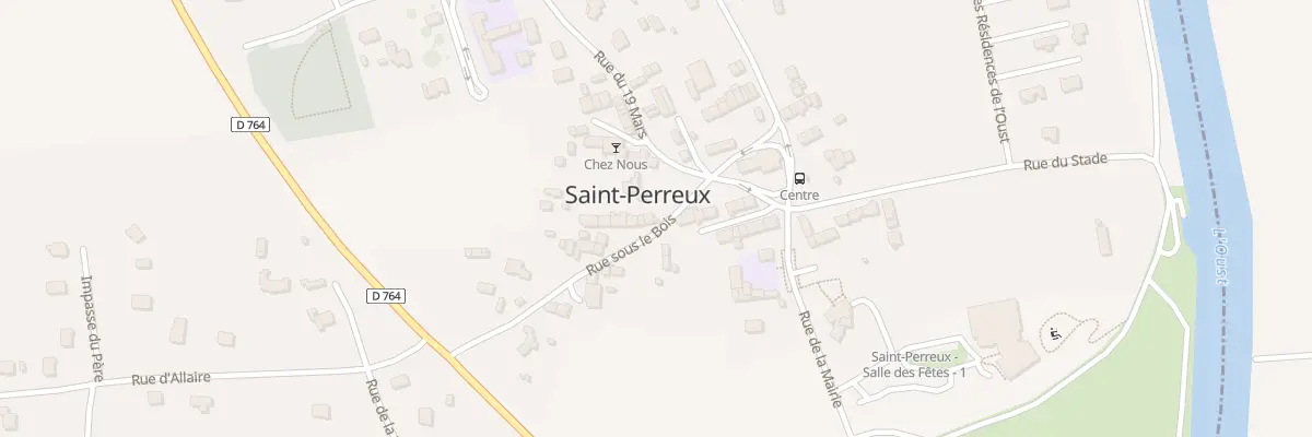 Plan du 2 Rue sous le Bois à Saint-Perreux