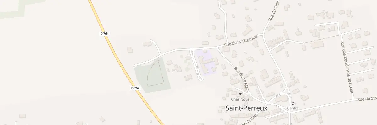 Plan du 5282 Les Clayes à Saint-Perreux