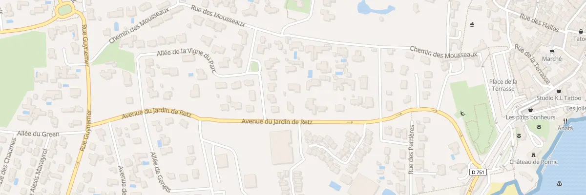 Plan du 12 Av du Jardin de Retz à Pornic