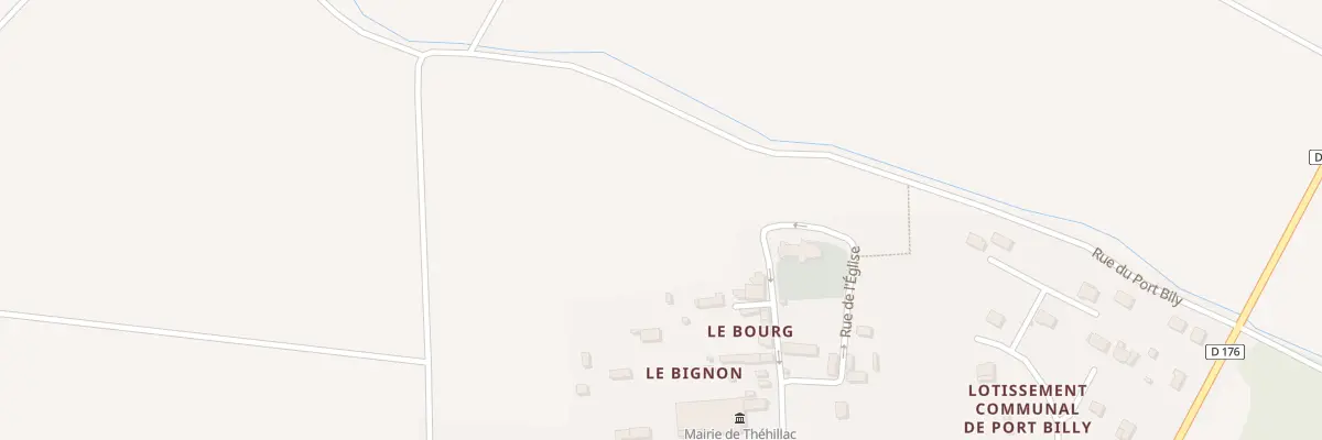 Plan du 28 Rue de l’Eglise à Théhillac