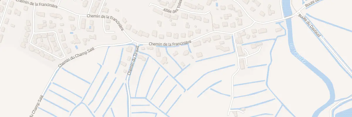 Plan du 42 Che de la Francinière à La Barre-de-Monts
