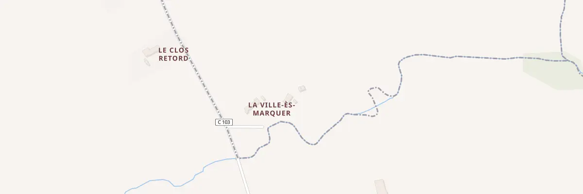 Plan du 7 La Ville Es Marquer à Bléruais