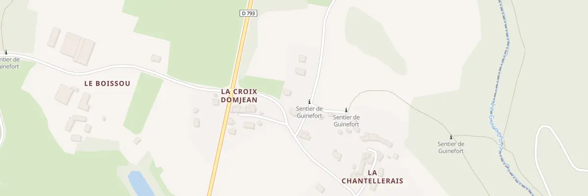 Plan du 9 La Croix Domjean à Brusvily
