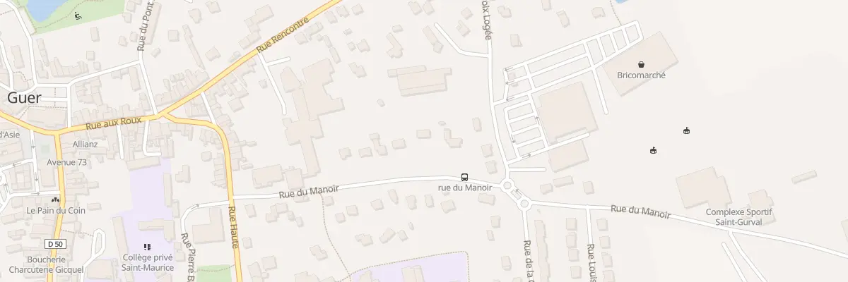 Plan du 13 Rue du Manoir à Guer