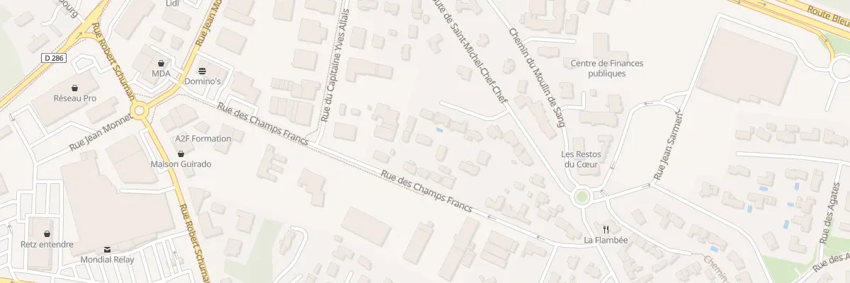 Plan du 21B Rue des Champs Francs à Pornic