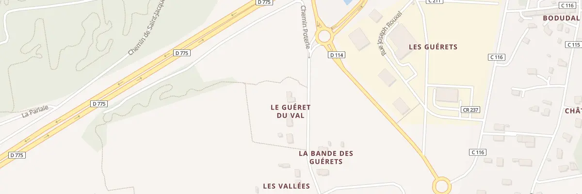 Plan du 6404 Le Gueret du Val à Rieux