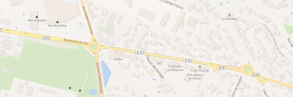 Plan du 35 Bd de Linz à Pornic
