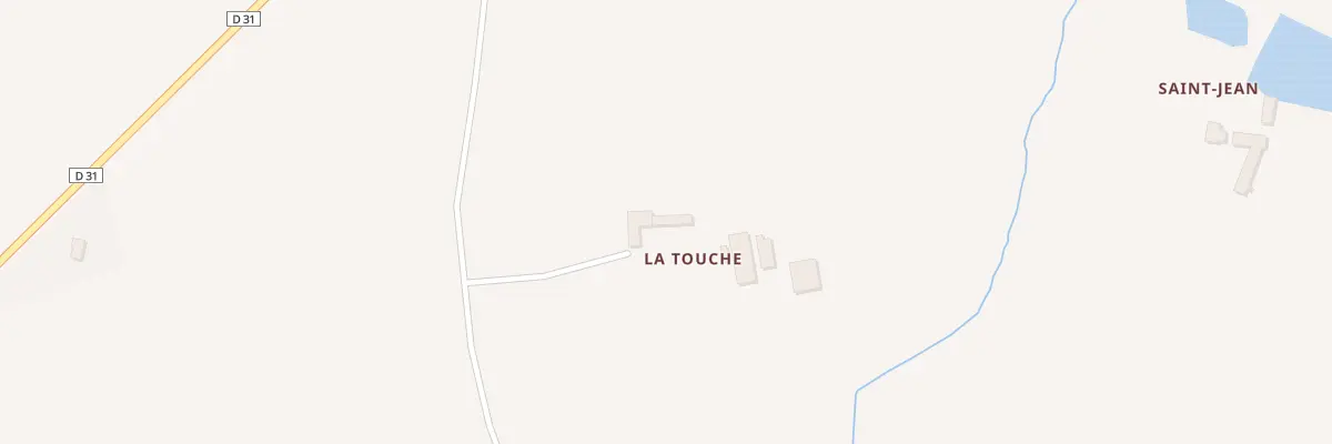 Plan du 3 La Touche à Bléruais