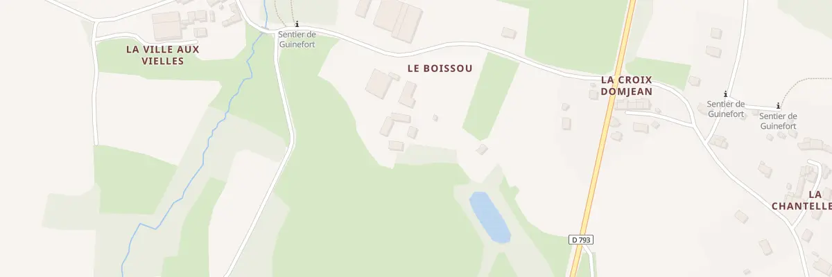 Plan du 5 Le Boissou à Brusvily
