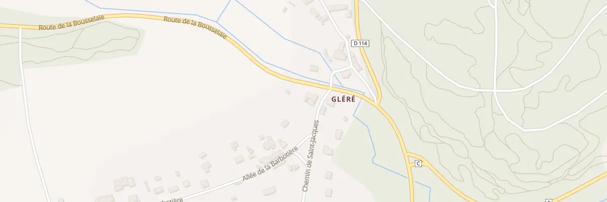 Plan du 36 Glere à Rieux