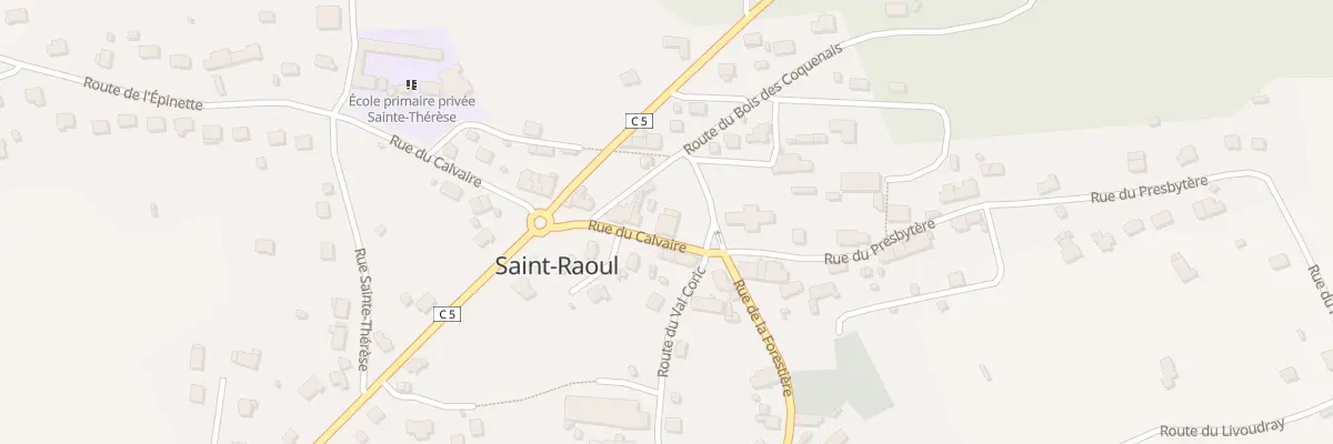 Plan du 1798 Pl de l’Eglise (St Raoul) à Guer