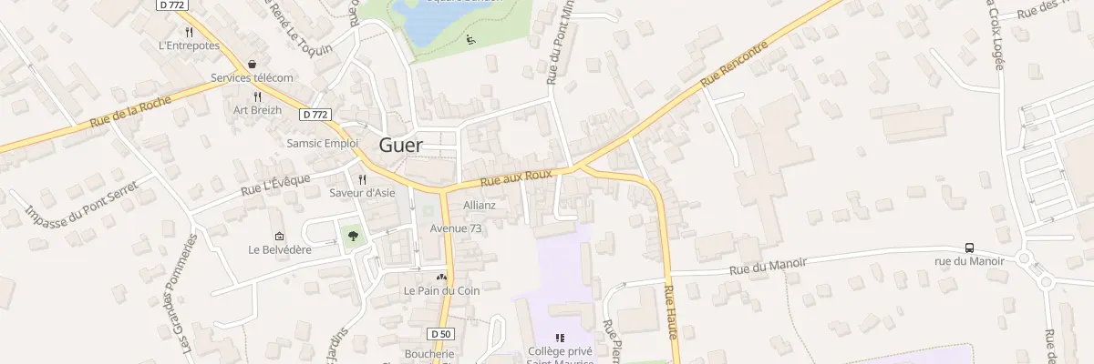 Plan du 14 Rue aux Roux à Guer