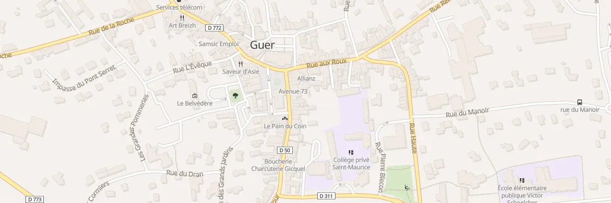 Plan du 4 Rue du Four à Guer